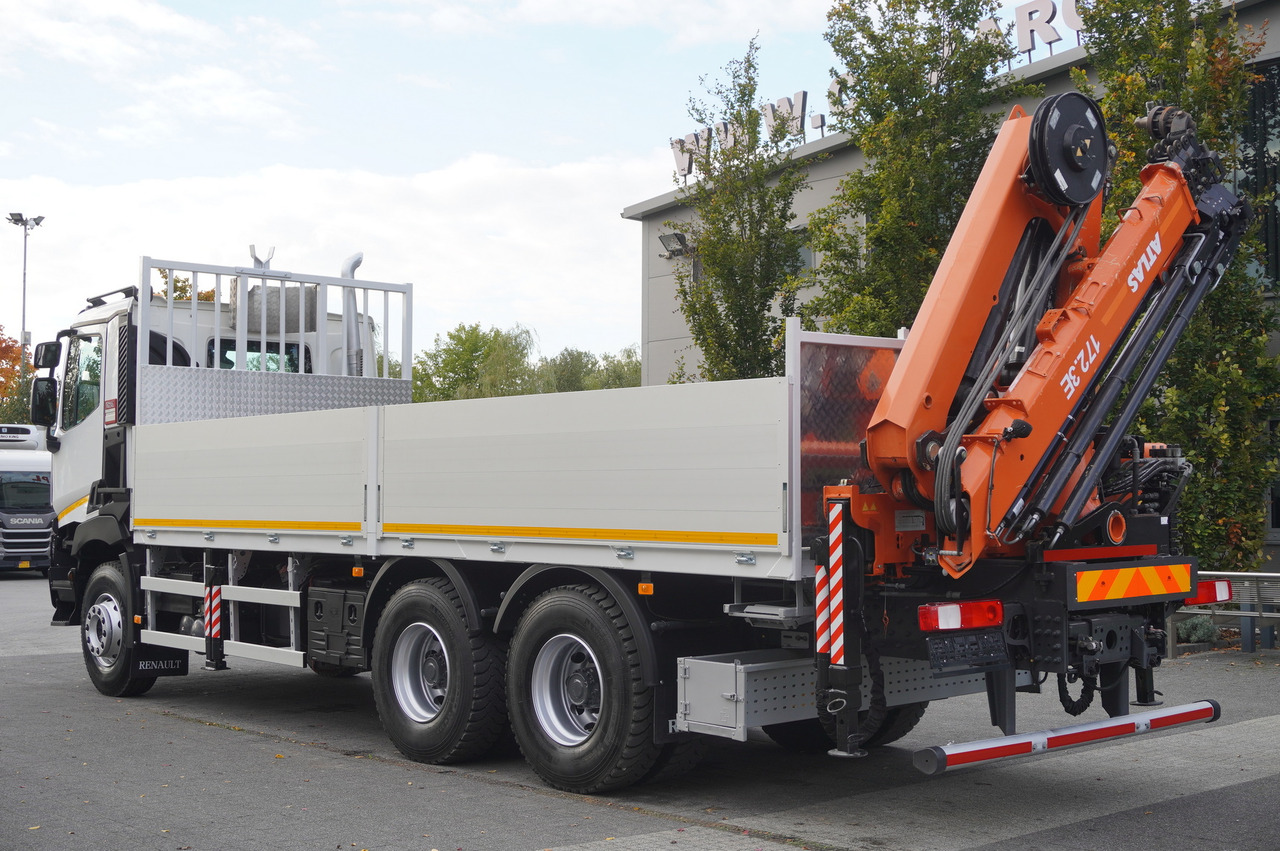 RENAULT C380 Comfort 6x4 / Atlas 172.3E crane / Range 12.3 m / capacity 6.1 t / Flatbed 17 EPAL - Camión caja abierta, Camión grúa: foto 5 RENAULT C380 Comfort 6x4 / Atlas 172.3E crane / Range 12.3 m / capacity 6.1 t / Flatbed 17 EPAL - Camión caja abierta, Camión grúa: foto 5
