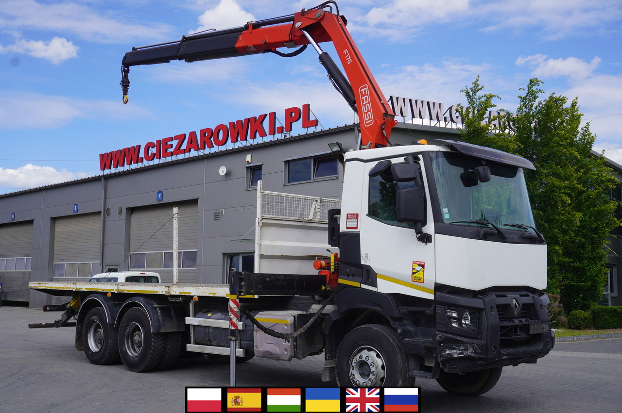 RENAULT K380 6x4 / FASSI F175 crane 7.85 t / 120 thousand km! - Camión caja abierta, Camión grúa: foto 3 RENAULT K380 6x4 / FASSI F175 crane 7.85 t / 120 thousand km! - Camión caja abierta, Camión grúa: foto 3