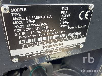 YANMAR SV22 (Unused) - Miniexcavadora: foto 5 YANMAR SV22 (Unused) - Miniexcavadora: foto 5