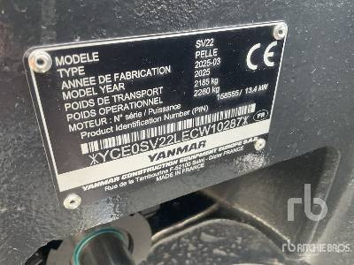 YANMAR SV22 (Unused) - Miniexcavadora: foto 5 YANMAR SV22 (Unused) - Miniexcavadora: foto 5