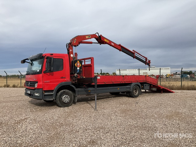 2007 Mercedes-Benz Atego 1524 2007 Toimil 120 3S 4330 kg on 4x2 Flatbed Truck with Crane - Camión caja abierta, Camión grúa: foto 1 2007 Mercedes-Benz Atego 1524 2007 Toimil 120 3S 4330 kg on 4x2 Flatbed Truck with Crane - Camión caja abierta, Camión grúa: foto 1