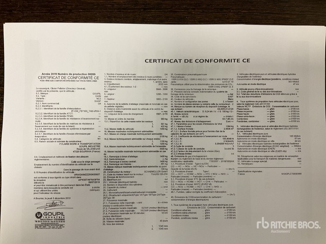 2019 Goupil G4M Electric Utility Vehicle - Vehículo municipal: foto 2 2019 Goupil G4M Electric Utility Vehicle - Vehículo municipal: foto 2