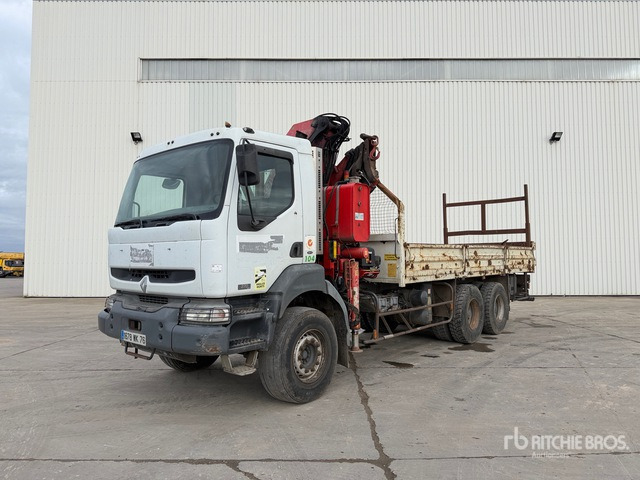 2003 Renault Kerax 380 2003 Fassi F270A Articulated Bo ... Flatbed Truck with Crane - Camión caja abierta, Camión grúa: foto 1 2003 Renault Kerax 380 2003 Fassi F270A Articulated Bo ... Flatbed Truck with Crane - Camión caja abierta, Camión grúa: foto 1