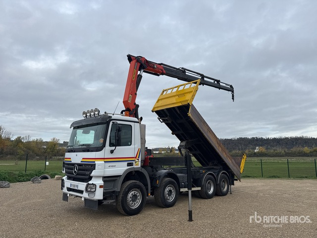 2006 Mercedes-Benz Actros 4154 2006 Palfinger PK27002 8500 kg ... Dump Truck with Crane - Camión volquete: foto 1 2006 Mercedes-Benz Actros 4154 2006 Palfinger PK27002 8500 kg ... Dump Truck with Crane - Camión volquete: foto 1