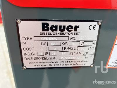 BAUER GFS-50KW 62.5 kVA Skid-Mounted (Unused) - Generador industriale: foto 5 BAUER GFS-50KW 62.5 kVA Skid-Mounted (Unused) - Generador industriale: foto 5
