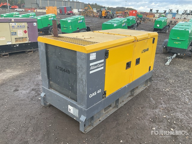2016 Atlas Copco QAS40 40 kVA Skid-Mounted Generator Set - Generador industriale: foto 1 2016 Atlas Copco QAS40 40 kVA Skid-Mounted Generator Set - Generador industriale: foto 1
