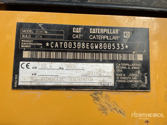 2019 Cat 308CR Tracked Excavator - Excavadora de cadenas: foto 1 2019 Cat 308CR Tracked Excavator - Excavadora de cadenas: foto 1