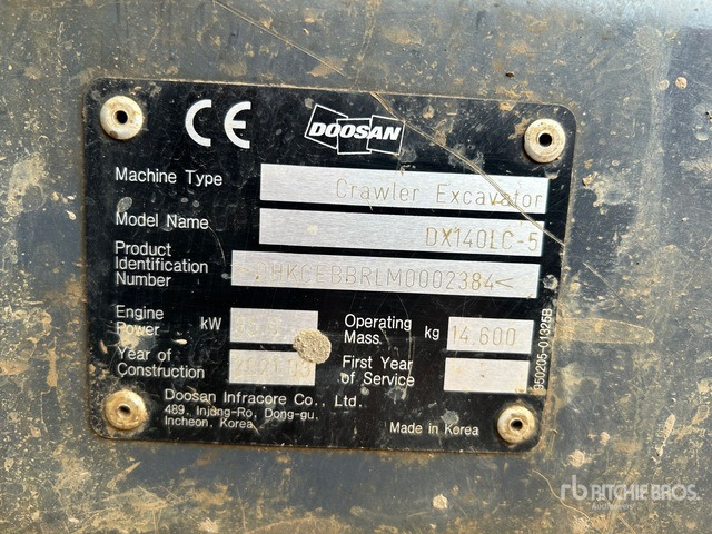 2021 Doosan DX140LC-5 Tracked Excavator - Excavadora de cadenas: foto 1 2021 Doosan DX140LC-5 Tracked Excavator - Excavadora de cadenas: foto 1