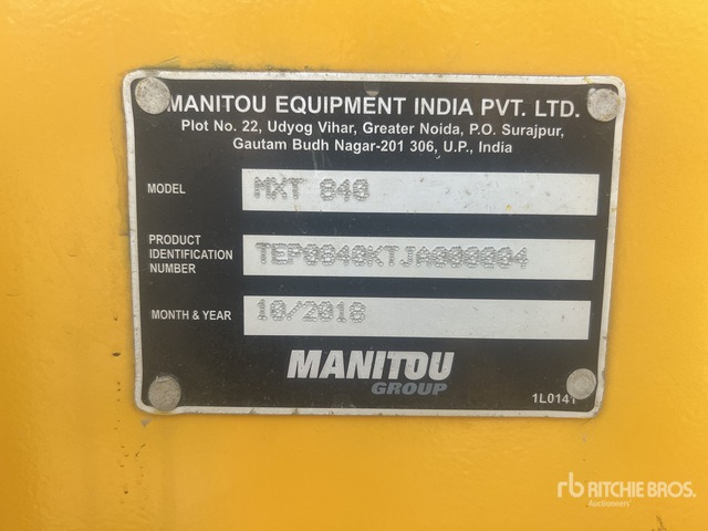 2018 Manitou MXT840 - Manipulador telescópico: foto 4 2018 Manitou MXT840 - Manipulador telescópico: foto 4