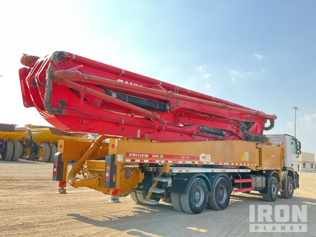 2019 Mercedes-Benz Actros 4141 2019 Sany SYM5443THB 56 m on 8x ... Concrete Pump Truck - Camión bomba de hormigón: foto 4 2019 Mercedes-Benz Actros 4141 2019 Sany SYM5443THB 56 m on 8x ... Concrete Pump Truck - Camión bomba de hormigón: foto 4
