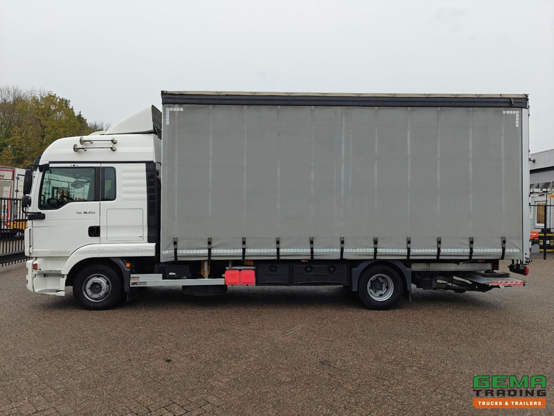 Camión lona MAN TGL 12.250 4x2 Slaapcab Euro6B - StandAirco - Schuifzeilenbak 6.19m + Laadklep 1500KG - SMARTTacho V2 - 01/2026 APK: foto 19