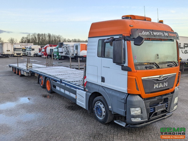 MAN TGX 26.500 6x2/4 LL Euro6 - Retarder + Recker FZ3 3-Assige Aanhanger - Uitschuifbaar - Camión portavehículos: foto 3 MAN TGX 26.500 6x2/4 LL Euro6 - Retarder + Recker FZ3 3-Assige Aanhanger - Uitschuifbaar - Camión portavehículos: foto 3