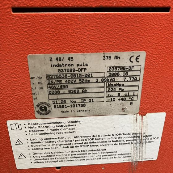 Hawker 48V/45A - Sistema eléctrico para Equipo de manutención: foto 4 Hawker 48V/45A - Sistema eléctrico para Equipo de manutención: foto 4