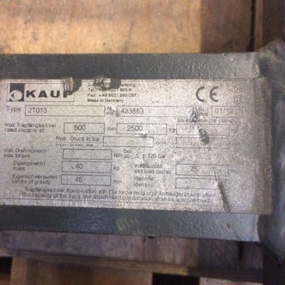 Kaup Adapter Carriage - Implemento para Equipo de manutención: foto 2 Kaup Adapter Carriage - Implemento para Equipo de manutención: foto 2