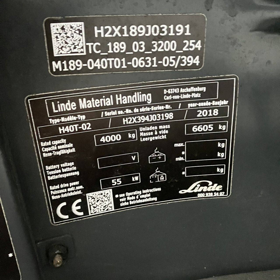 Linde H40T (394-02) Beverage - Carretilla elevadora de gas: foto 5 Linde H40T (394-02) Beverage - Carretilla elevadora de gas: foto 5