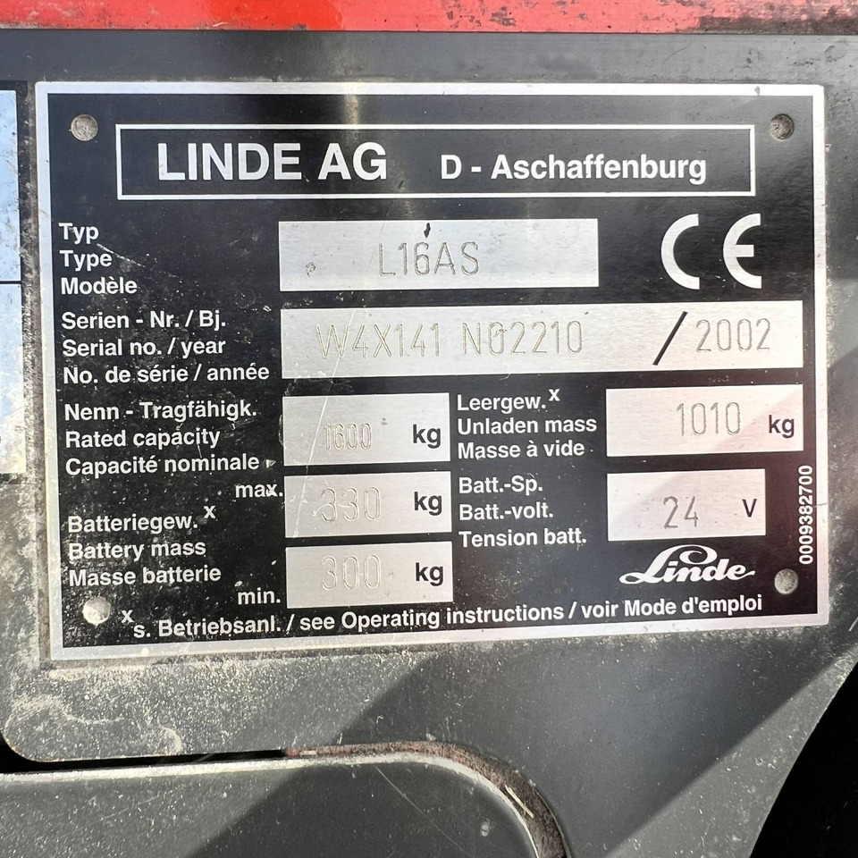 Apilador Linde L16AS (141): foto 15