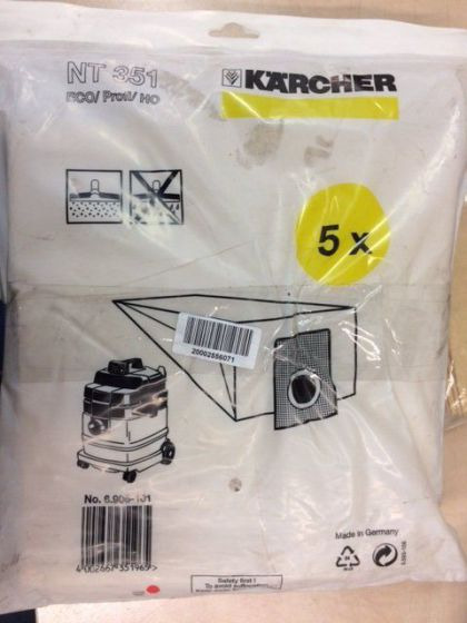 2XFilter bag Set 5X Kärcher Type 6.906-101.0 - Recambio para Maquinaria de limpieza: foto 1 2XFilter bag Set 5X Kärcher Type 6.906-101.0 - Recambio para Maquinaria de limpieza: foto 1