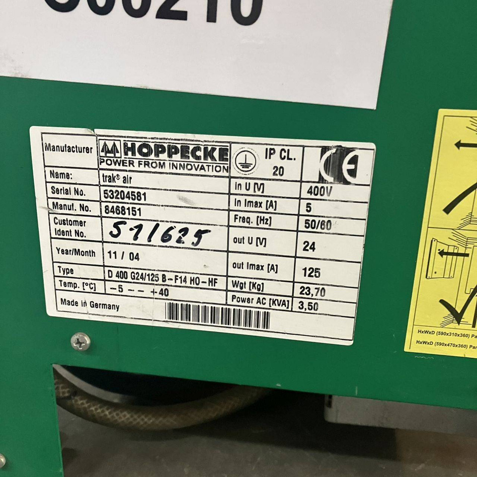 Recambio para Equipo de manutención Hoppecke D400 G24/125B-F14HO-HF Trak Air (2): foto 6 Recambio para Equipo de manutención Hoppecke D400 G24/125B-F14HO-HF Trak Air (2): foto 6