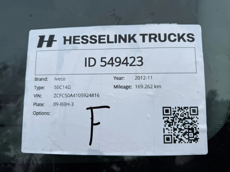 Furgoneta caja abierta Iveco 50c14 Erdgas/CNG Hiab kran/crane Pritsche: foto 13