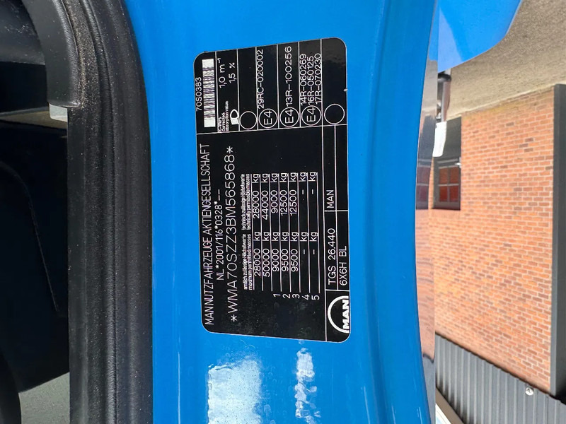 Camión con equipo de cable MAN TGS 26.440 6X6 30T NCH Kabel/Cable Manual EEV AHK NL Truck: foto 12