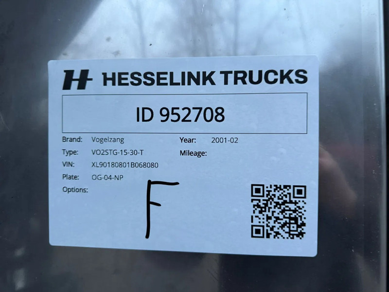 Semirremolque cisterna Vogelzang 36.5m3 RVS Mestoplegger Geijkte weging Bemonstering 2x Stuuras: foto 14 Semirremolque cisterna Vogelzang 36.5m3 RVS Mestoplegger Geijkte weging Bemonstering 2x Stuuras: foto 14