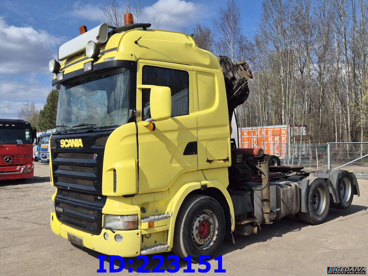 SCANIA R420 6x2 + Crane Palfinger PK23500 - Cabeza tractora: foto 1 SCANIA R420 6x2 + Crane Palfinger PK23500 - Cabeza tractora: foto 1