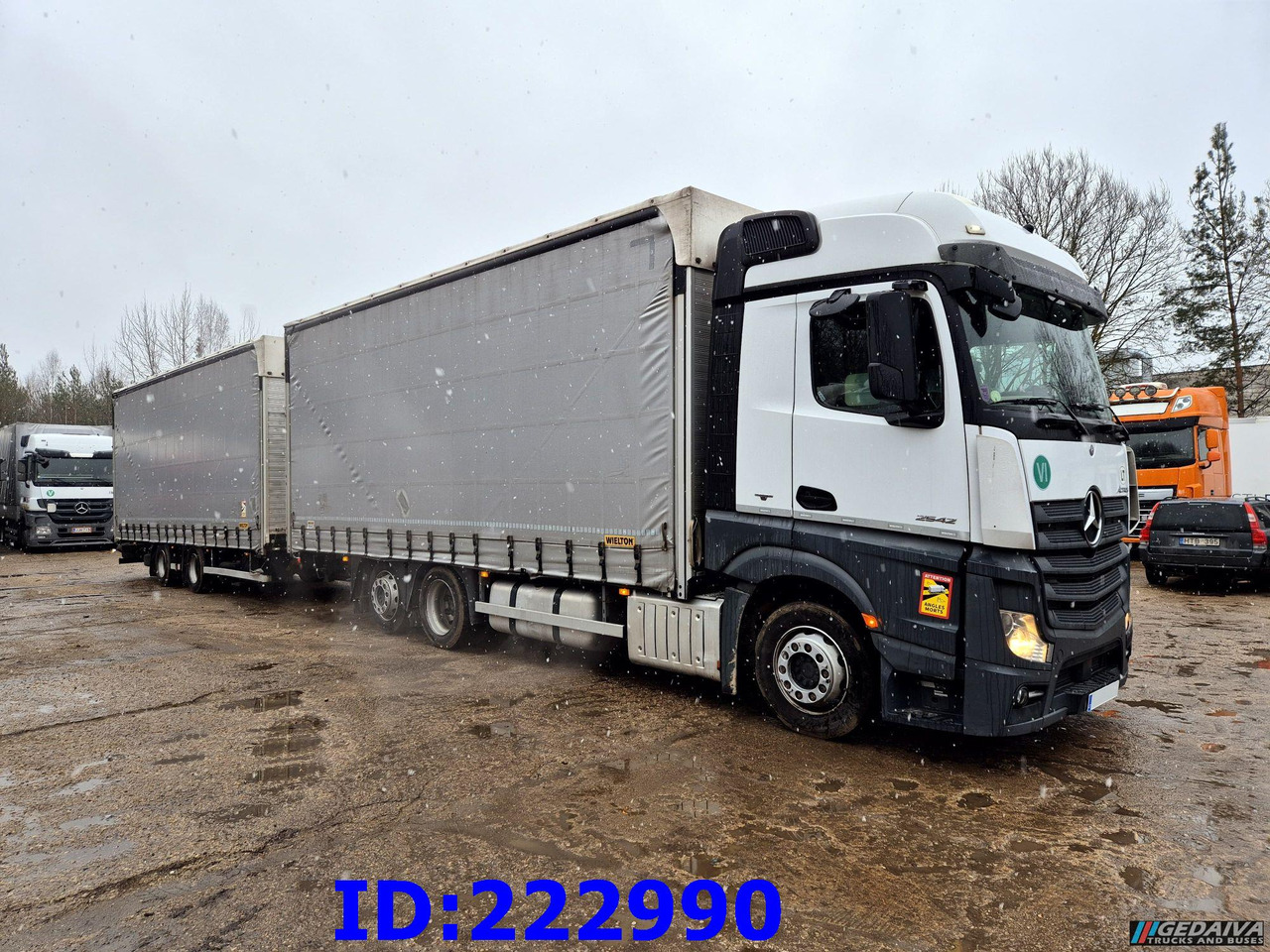 MERCEDES-BENZ Actros 2542 6x2 Euro6 + Wielton trailer - Camión lona: foto 4 MERCEDES-BENZ Actros 2542 6x2 Euro6 + Wielton trailer - Camión lona: foto 4