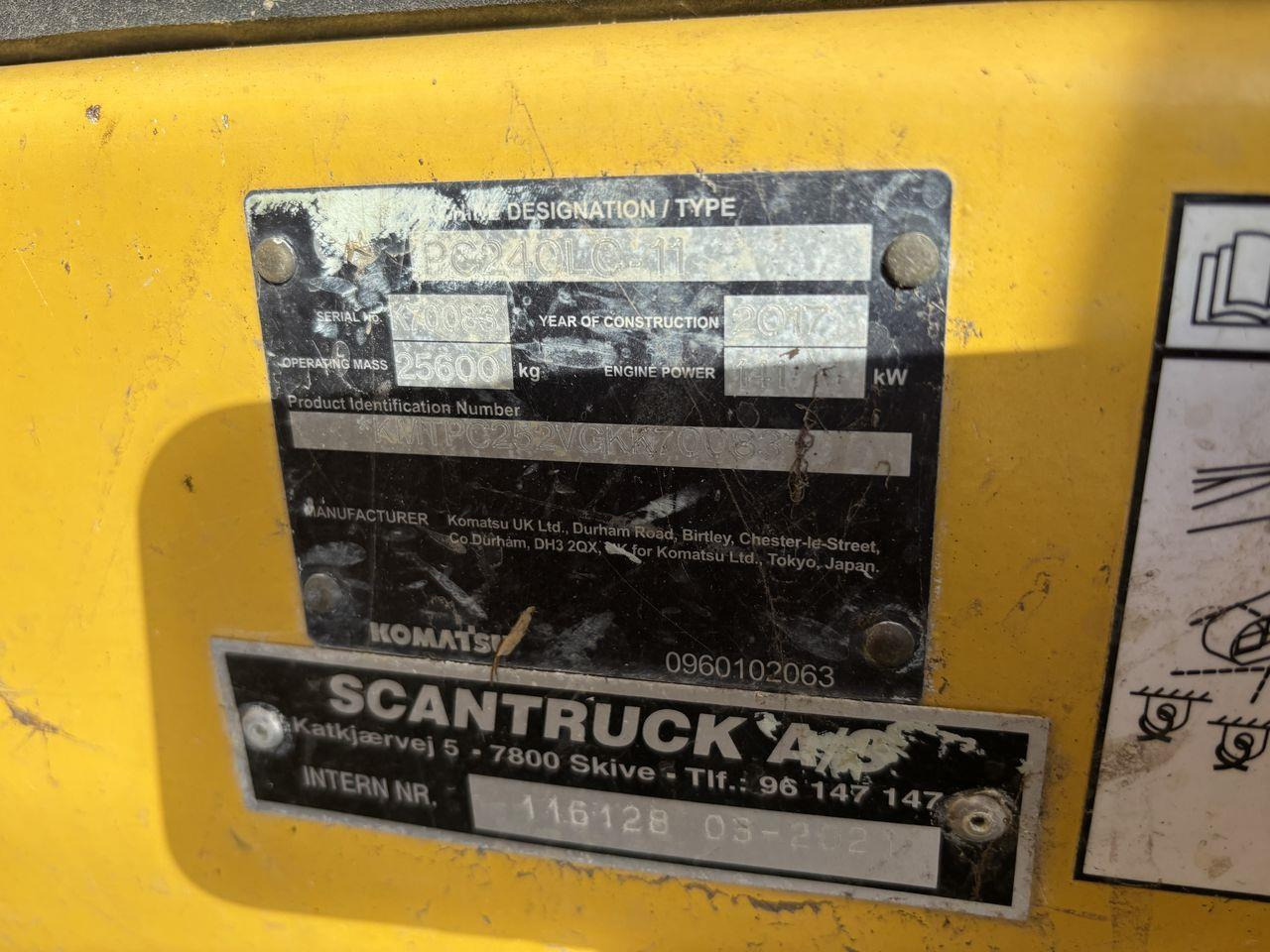 Excavadora de cadenas Komatsu PC240LC-11: foto 6