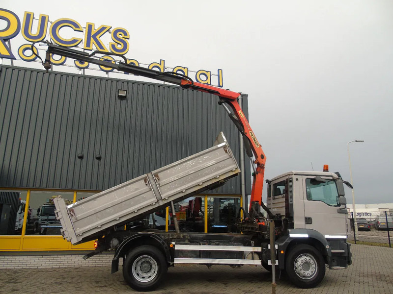 MAN TGM 18.250 + PALFINGER 11.001K + TIPPER + EURO 5 - Camión grúa: foto 3 MAN TGM 18.250 + PALFINGER 11.001K + TIPPER + EURO 5 - Camión grúa: foto 3