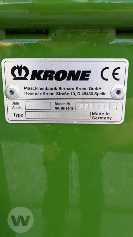Krone X-Disc 6200 GPS-SW - Segadora: foto 5 Krone X-Disc 6200 GPS-SW - Segadora: foto 5