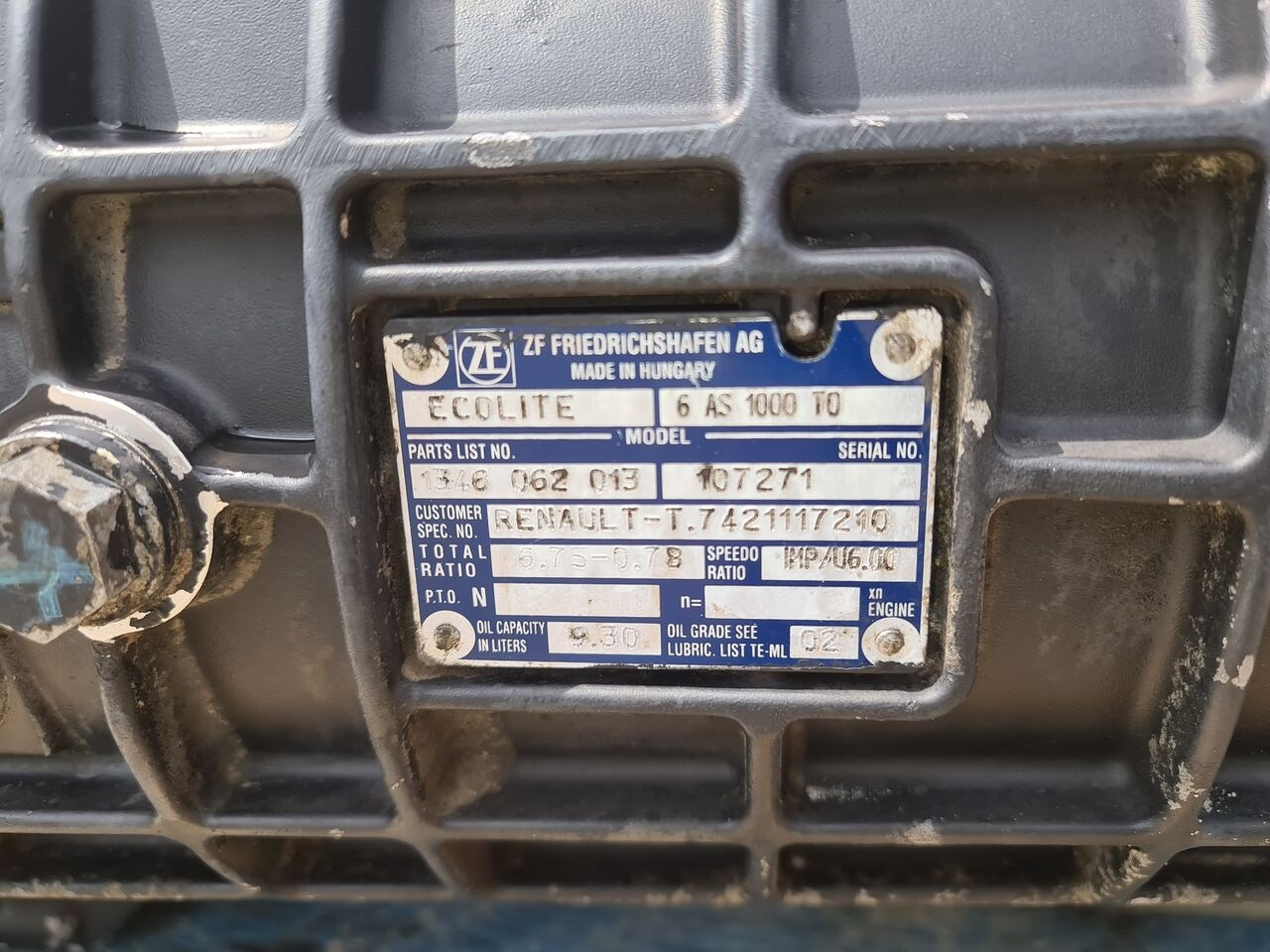 Renault 6AS1000TO AUTOMAT POWERPACK - Caja de cambios para Camión: foto 5 Renault 6AS1000TO AUTOMAT POWERPACK - Caja de cambios para Camión: foto 5