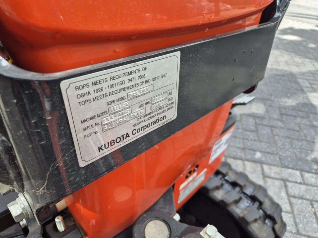 Miniexcavadora KUBOTA U10-5: foto 11