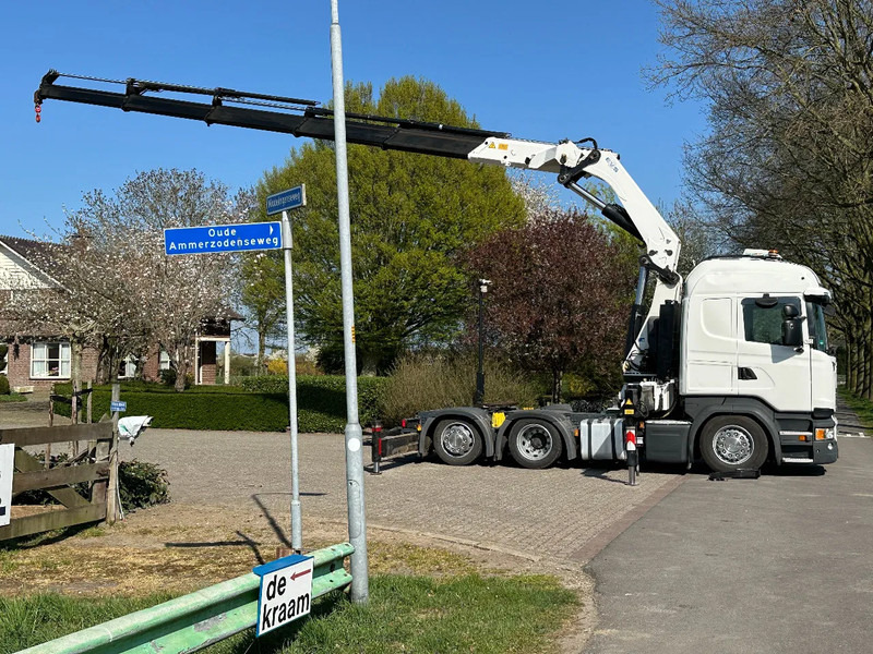 Scania R450 6x2 !!TRACTOR!!!CRANE/GRUE/HMF 50TM!!TOP!EURO6!! - Cabeza tractora: foto 4 Scania R450 6x2 !!TRACTOR!!!CRANE/GRUE/HMF 50TM!!TOP!EURO6!! - Cabeza tractora: foto 4