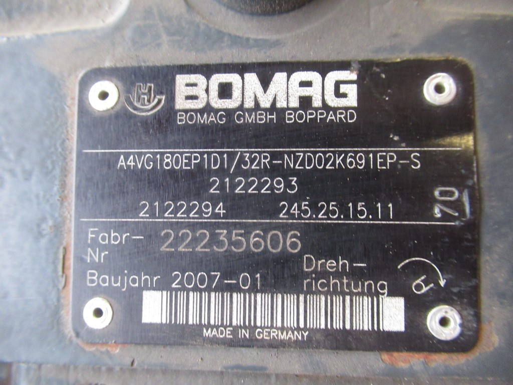 Bomag A4VG180EP1D1/32R-NZD02K691EP-S - - Bomba hidráulica para Maquinaria de construcción: foto 5 Bomag A4VG180EP1D1/32R-NZD02K691EP-S - - Bomba hidráulica para Maquinaria de construcción: foto 5