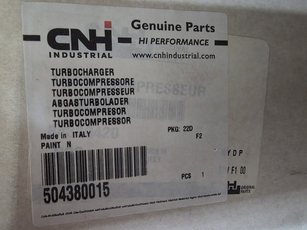 Case 504380015 - Turbocompresor para Maquinaria de construcción: foto 4 Case 504380015 - Turbocompresor para Maquinaria de construcción: foto 4