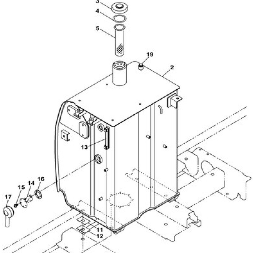 Case KRH11290 - Depósito de combustible para Maquinaria de construcción: foto 1 Case KRH11290 - Depósito de combustible para Maquinaria de construcción: foto 1
