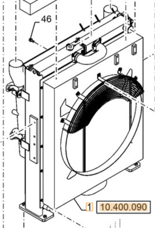 Case KWH12780 - Radiador para Maquinaria de construcción: foto 2 Case KWH12780 - Radiador para Maquinaria de construcción: foto 2
