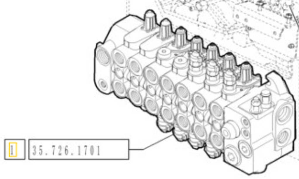 New Holland 87738257 - Válvula hidráulica para Maquinaria de construcción: foto 2 New Holland 87738257 - Válvula hidráulica para Maquinaria de construcción: foto 2