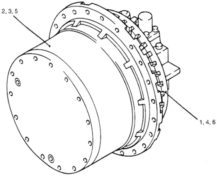 New Holland Kobelco YN15V00011F4 - YN15V00011F3 - Mando final para Maquinaria agrícola: foto 1 New Holland Kobelco YN15V00011F4 - YN15V00011F3 - Mando final para Maquinaria agrícola: foto 1