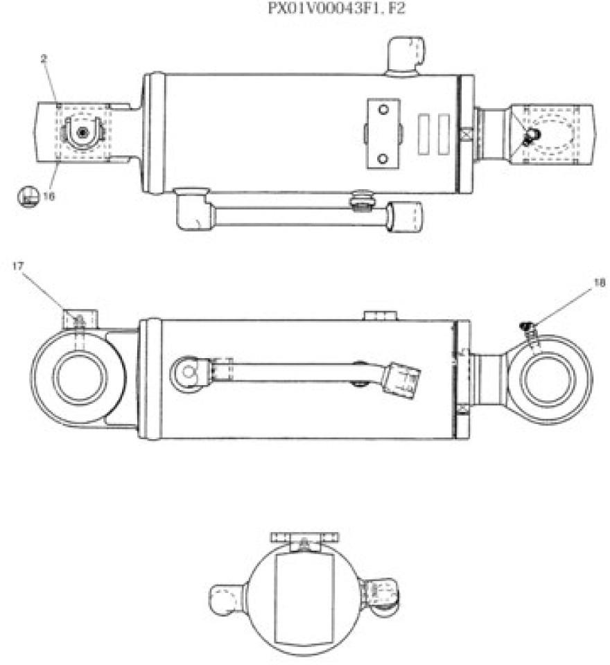 New Holland PX01V00043F2 - 72286391 - Cilindro hidráulico para Maquinaria agrícola: foto 1 New Holland PX01V00043F2 - 72286391 - Cilindro hidráulico para Maquinaria agrícola: foto 1