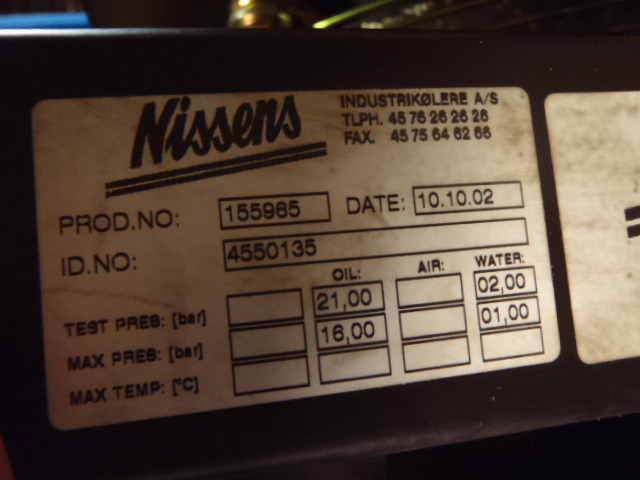 Nissens L10.5 - - Radiador para Maquinaria de construcción: foto 2 Nissens L10.5 - - Radiador para Maquinaria de construcción: foto 2