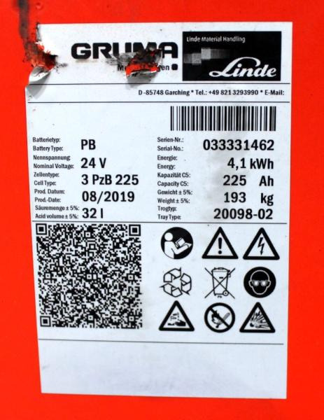 GRUMA 24 Volt 2 PzB 225 Ah - Acumulador: foto 5 GRUMA 24 Volt 2 PzB 225 Ah - Acumulador: foto 5