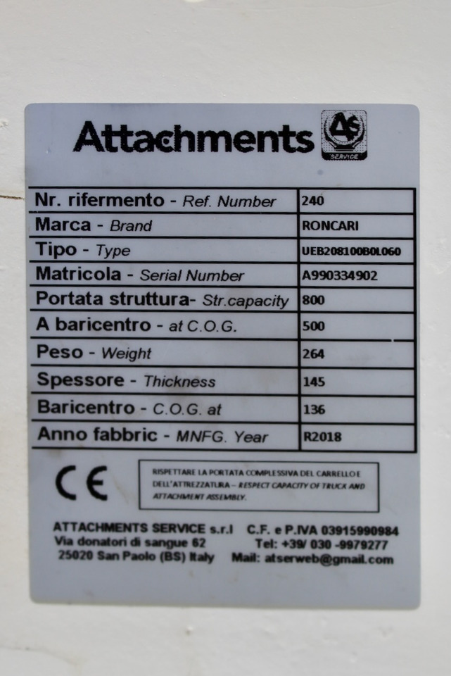 RONCARI UEB208100B0L060 - Pinza: foto 5 RONCARI UEB208100B0L060 - Pinza: foto 5