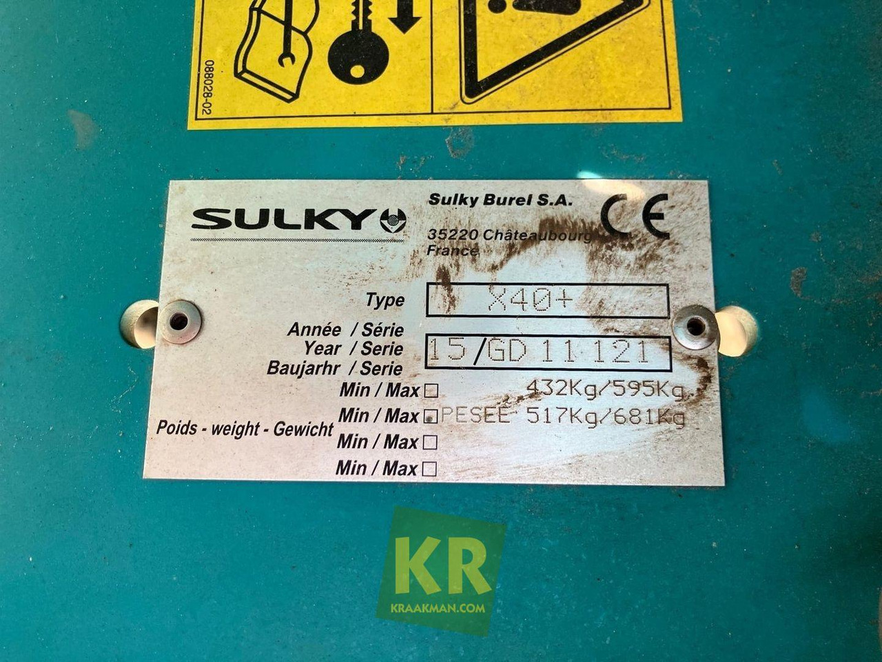 X40 Kunstmeststrooier Sulky  - Esparcidor de fertilizantes: foto 5 X40 Kunstmeststrooier Sulky  - Esparcidor de fertilizantes: foto 5