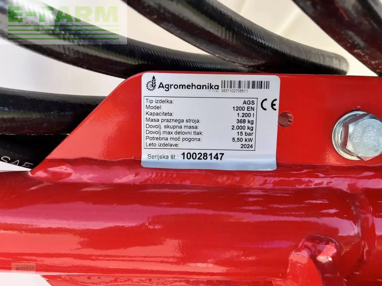 Pulverizador arrastrado Agromehanika ags 1200 - feldspritze 15m: foto 16 Pulverizador arrastrado Agromehanika ags 1200 - feldspritze 15m: foto 16