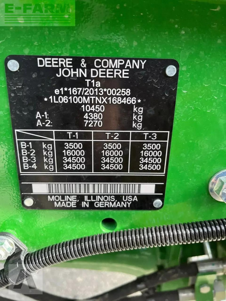 Tractor John Deere 6100m: foto 17