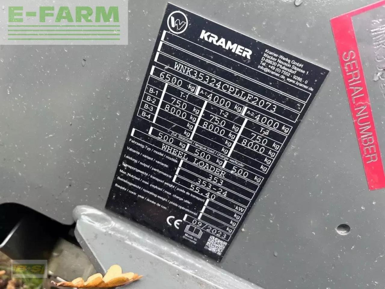 Manipulador telescópico Kramer kl 36.5 stufe v: foto 6 Manipulador telescópico Kramer kl 36.5 stufe v: foto 6