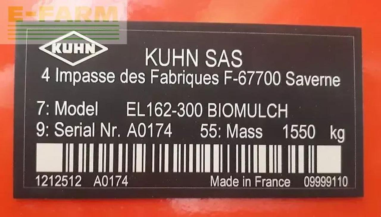 Equipo para trabajo del suelo Kuhn el 162 biomulch: foto 23
