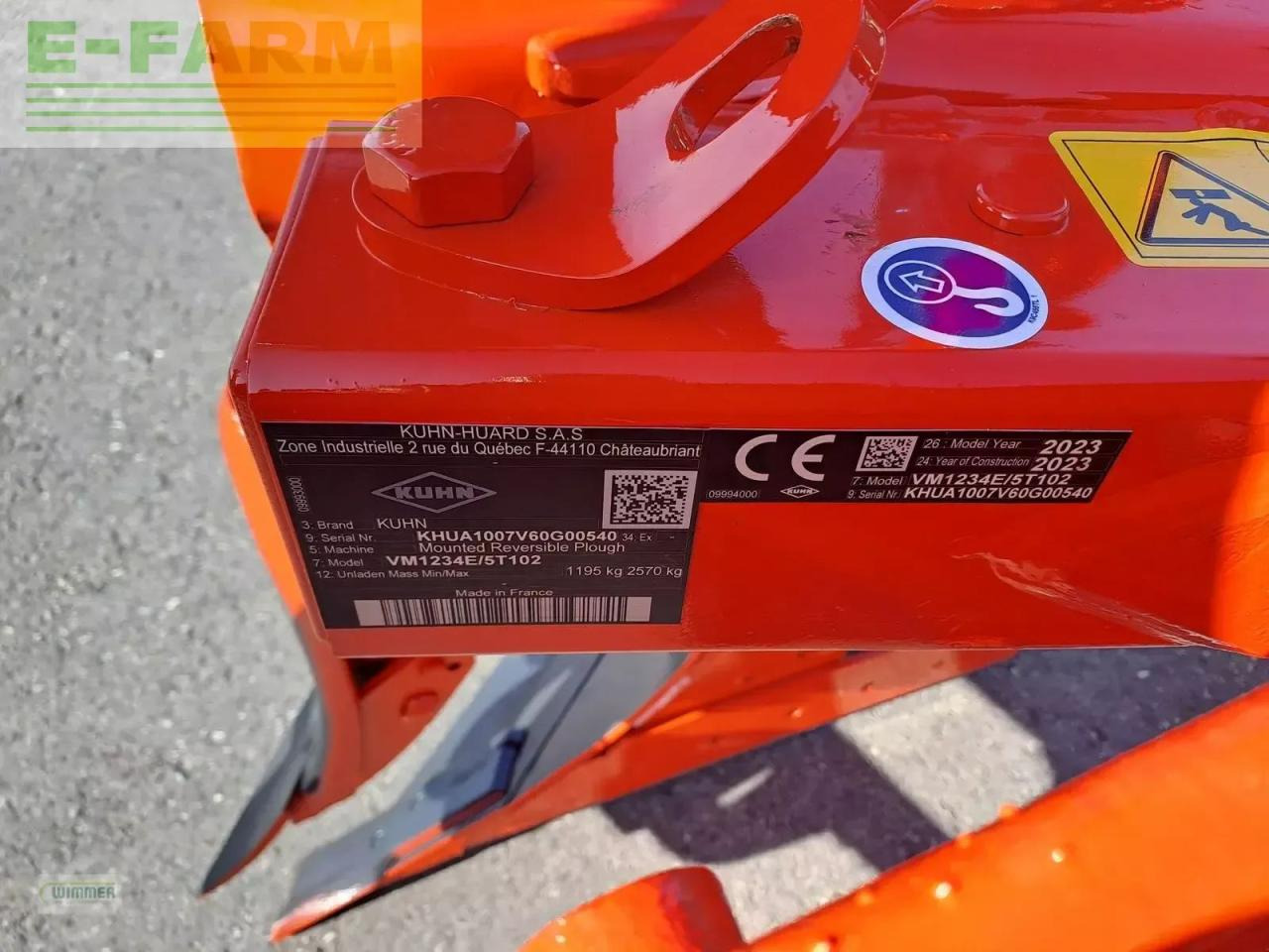 Arado Kuhn vari master 123 - 4 schar pflug: foto 13 Arado Kuhn vari master 123 - 4 schar pflug: foto 13