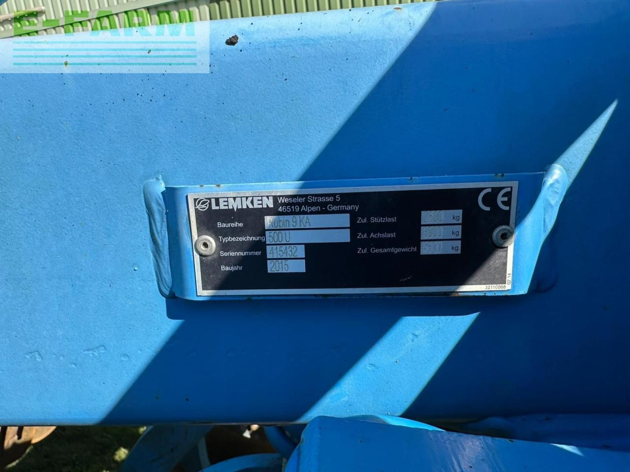 Rastras Lemken rubin 9/500 u: foto 8 Rastras Lemken rubin 9/500 u: foto 8